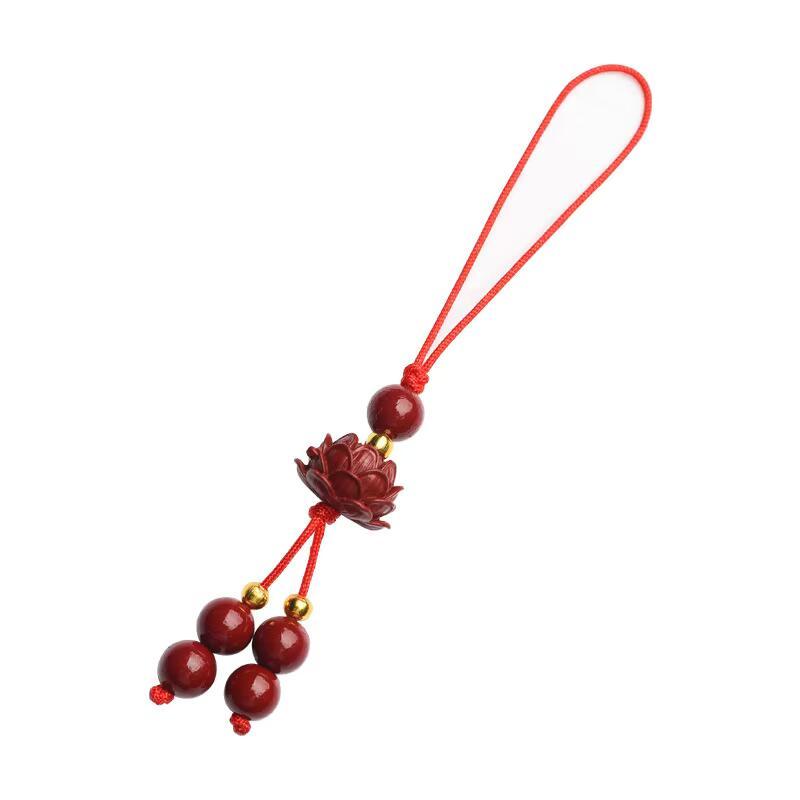Product Introduction of Handmade Beaded Lotus Key Pendant Case Lanyard Art Culture Mobile Phone Chain Multi-style Travel Unisex Smartphone Cellphone Luxury 19