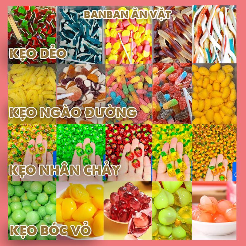  Kẹo dẻo ChipChip mix vị ăn vặt BANBAN Kẹo Bóc Vỏ Kẹo Phủ Đường Mix Thập Cẩm Nhiều Vị keomix  nhieu kẹo  tráicây 