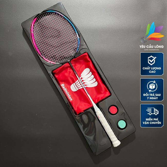 Vợt Cầu Lông Halbertec 8000 Full Hộp Cao Cấp - Hỗ Trợ Căng Dây Trợ Lực, Quấn Cán, Vòng Tay, Túi Đựng Vợt (Căng Sẵn 10,5kg - Max 13,5kg)