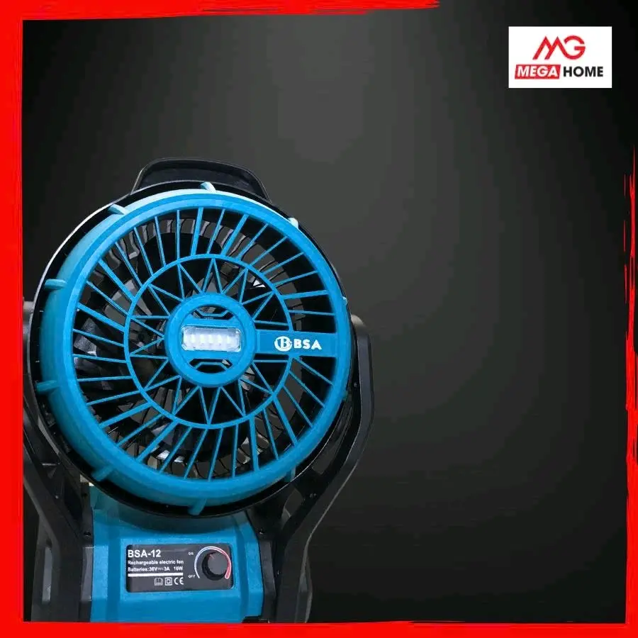 Quạt tích hợp đèn đèn pin - Quạt Sử dụng chân pin phổ thông HITMAN 4cm - Dùng cả pin hoặc cắm điện, có núm điều khiển Fan