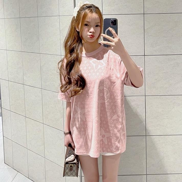 Áo phông Loovee nhung , chất liệu cotton 2c mềm mại 2