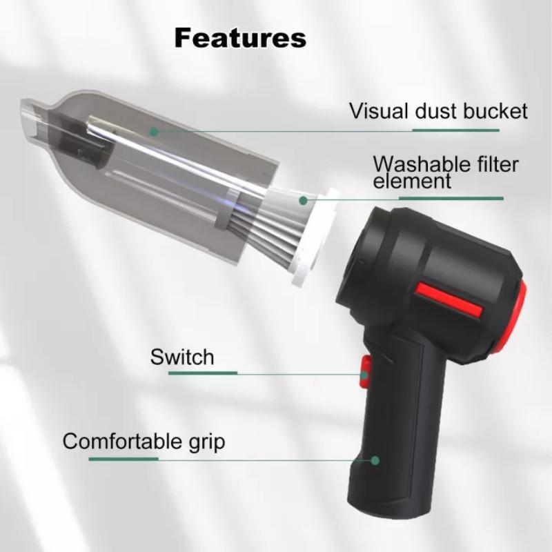 COD Handheld Vacuum Cleaner Hair Dryer Mini Three-function Tool ...