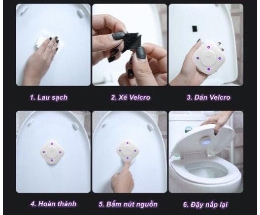 Máy Khử Khuẩn Tiệt Trùng UV Và Tạo Mùi Thơm Cho Bồn Cầu WC 5