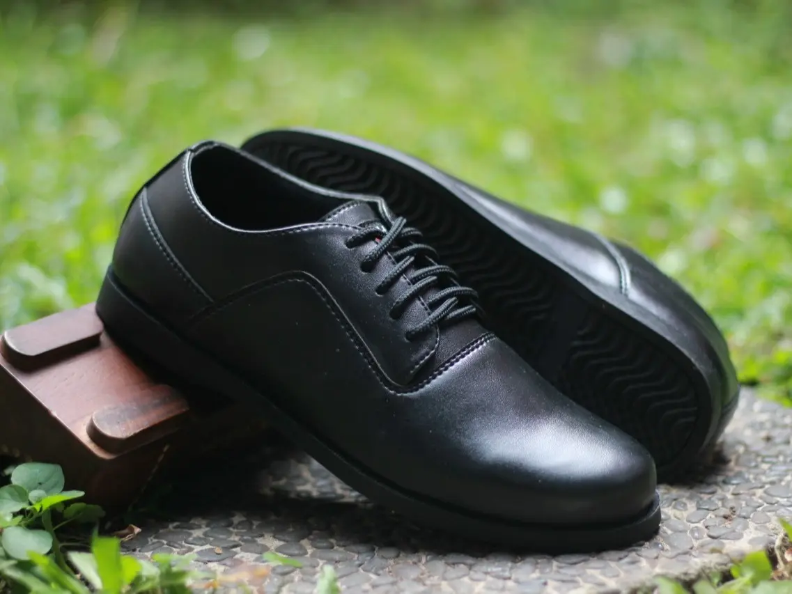 TYSON SEPATU KULIT PU FORMAL KERJA KANTORAN PANTOFEL TERBARU