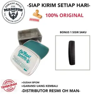 Oh Man Nutri Blue Waterbased Size Besar Free Sisir Saku