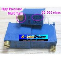 Gambar Potensiometer presisi 20K ohm multiturn - adjustable resistor variabel potensio meter 20000 ohms dari Toko Golden Dream Kota Medan 1 Tokopedia
