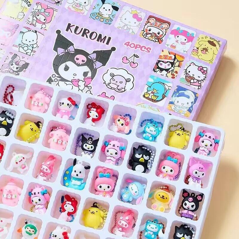 Đồ Chơi Sanrio, Hộp 40 Lưới, Quà Tặng Trẻ Em Dong Le, Búp Bê Mới, Đồ Chơi Hộp BD 0