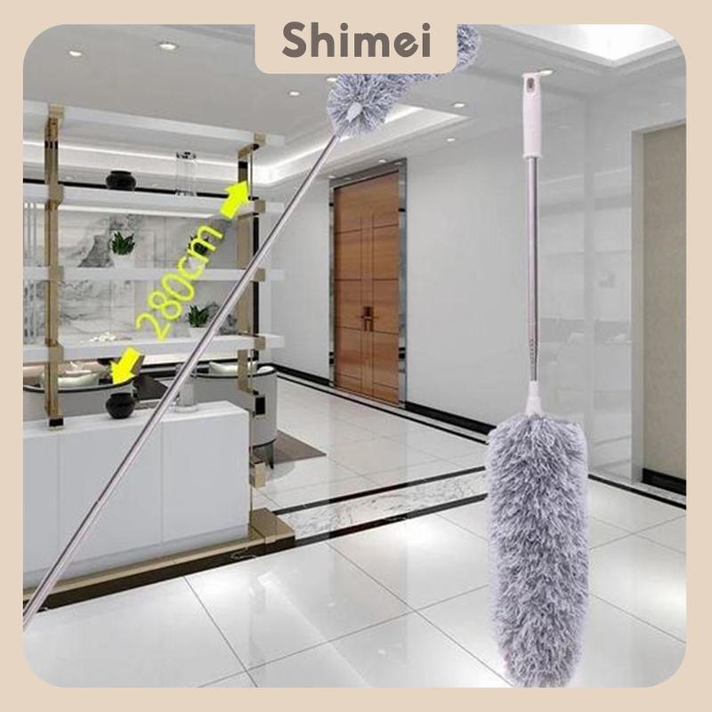  Chổi Quét Trần Nhà Rút Gọn 2m8 Đầu Chổi Gập 90 Độ Inox cây  chổi gấp chổi  nhựa 