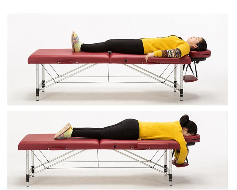 Giường Massage gấp gọn chân hợp kim 6