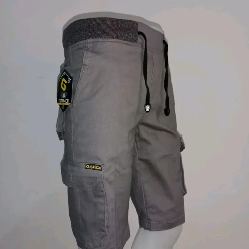 Celana  pendek cargo pria, Celana pendek kolor, Celana pendek kimpul pria Polos Karet Katun Motif Nyaman 3