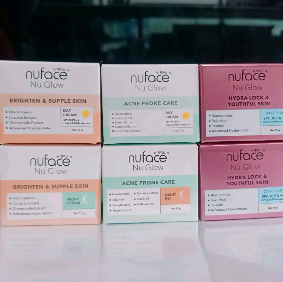 Nuface Day Cream & Night Cream/ skincare nuface / skincare murah Perawatan