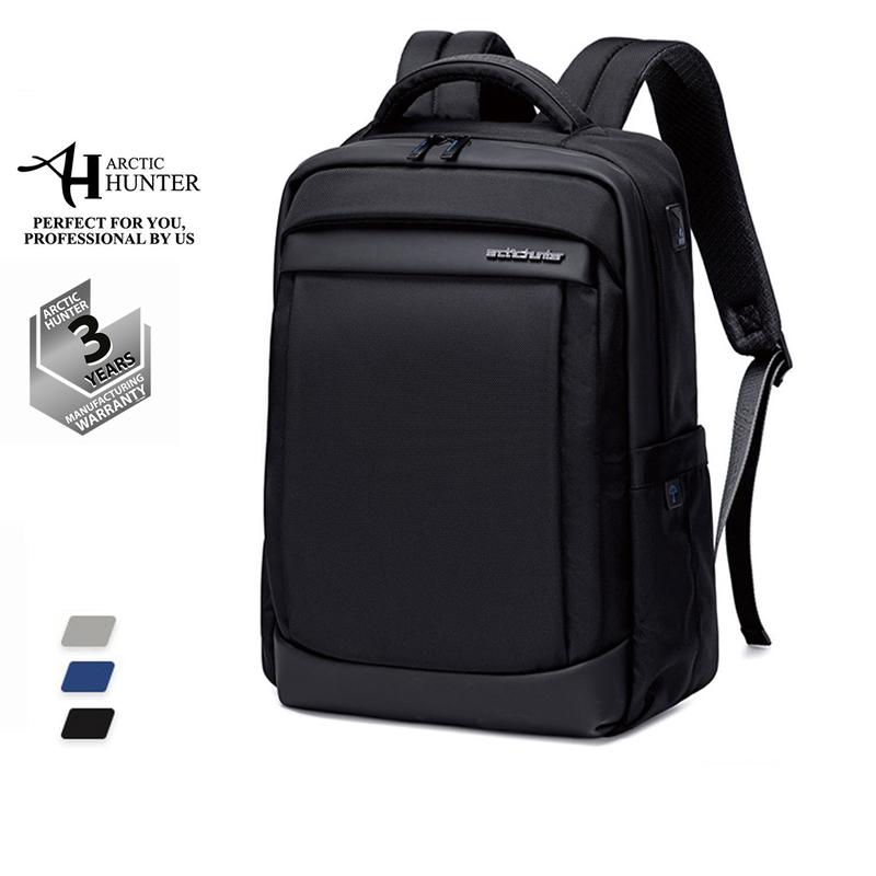 Balo du lịch Arctic Hunter B00478 chất liệu Oxford chống thấm nước, thiết kế có ngăn đựng laptop, cổng sạc USB tiện dụng Backpack Đeo Vai