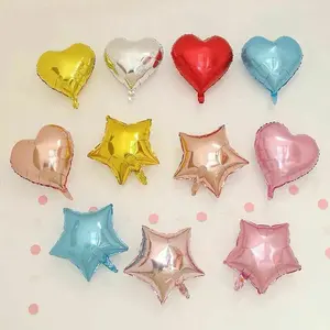 BALON FOIL STAR LOVE / BALON STAR 5INCH / 10INCH / BALON LOVE 5 INCH / 10 INCH / BALON FOIL MOTIF