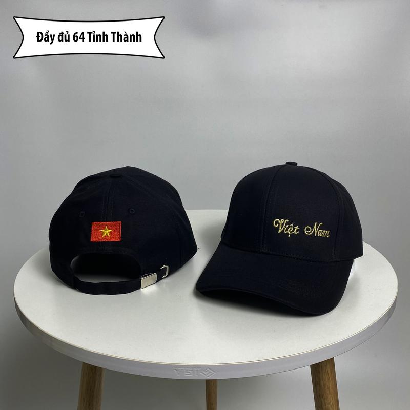 Mũ lưỡi trai Thêu hình Lá Cờ Chất Kaki Form Unisex Nam Nữ mũ  dân 8