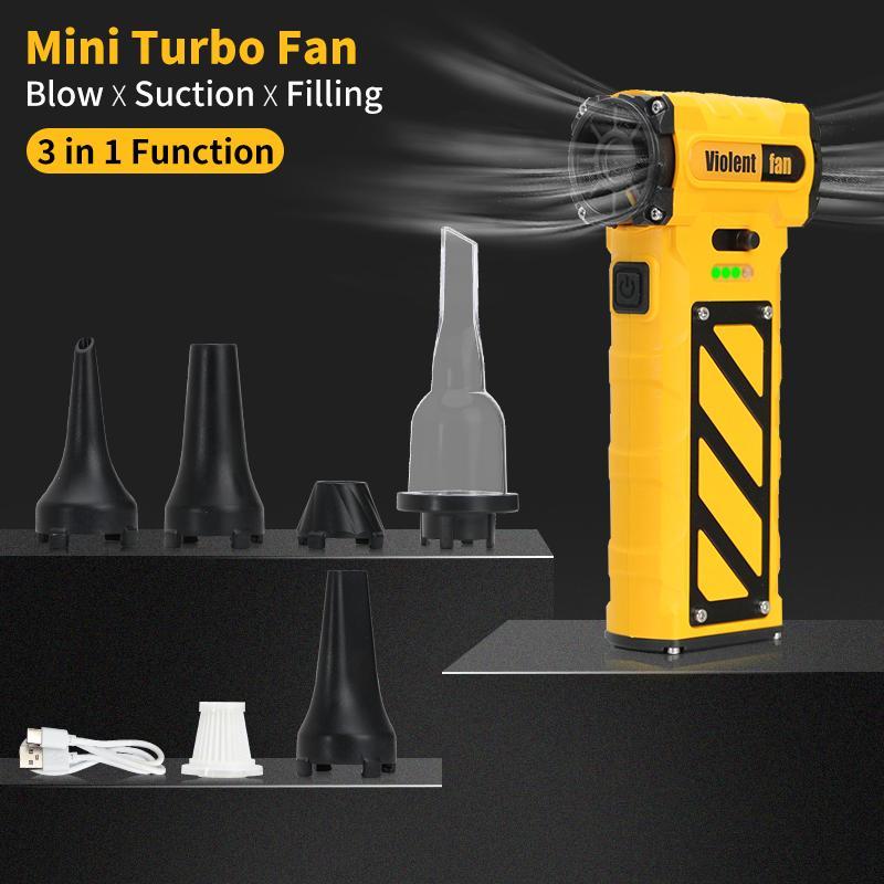 【KEELAT-KMTF01】Kipas Angin Turbo Mini Motor Brushless Portabel Angin kencang Saku Genggam Kipas tangan Jet Fan