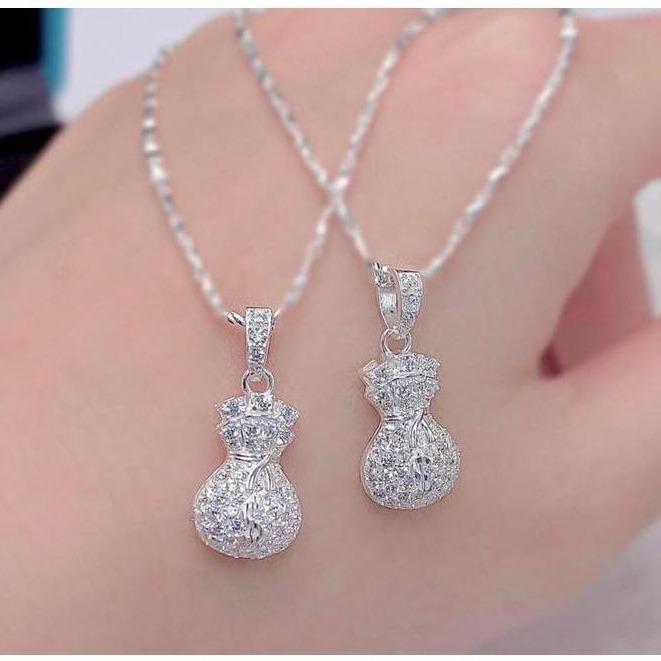 Vòng Cổ Dây Chuyền Jewelry DC01 Nữ Titan Women Nữ Titan Women - Túi Đựng Tiền Mặt Gắn Đá - Chain, Trang Sức mì circle clasp necklace chain  heart  necklace dây  chuyền  cleef dây  chuyền  ngân  hà ribbon  necklace dây  chuyền  cỏ  4  lá  titan 5