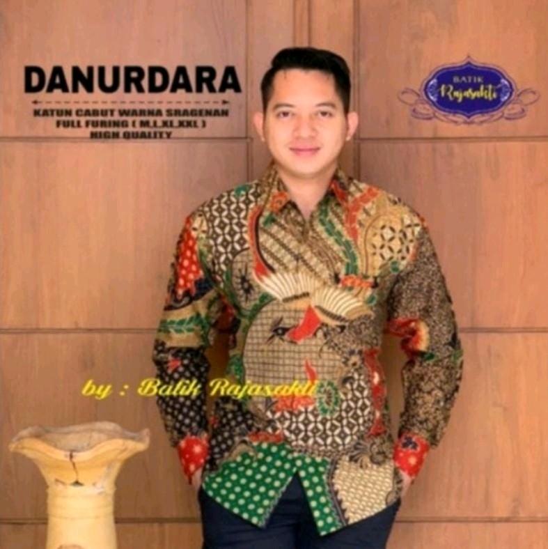 DANURDARA Kemeja Batik Pria Lengan Panjang dan Pendek Lapis Furing Reguler Fit Katun 1
