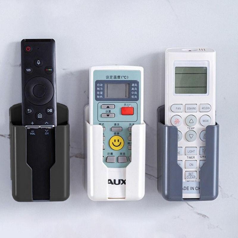 Remote Holder Tempat Penyimpanan Remote AC TV 3 Slot Tempel Dinding ...