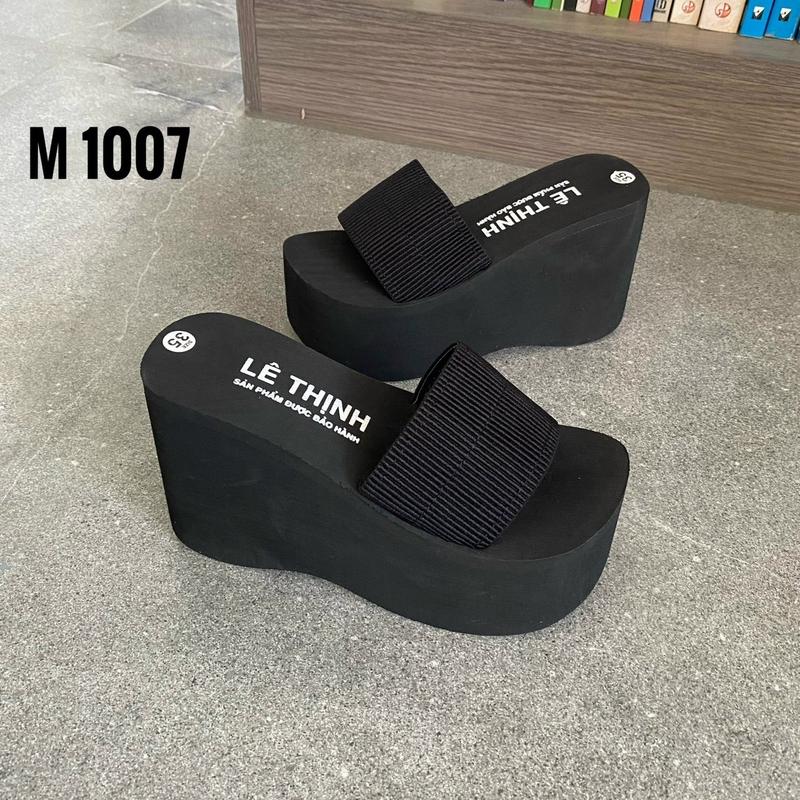 Dép xuồng nữ Dép xuồng xốp nữ quai ngang đế cao thời trang - cao 5-7-9-11 phân