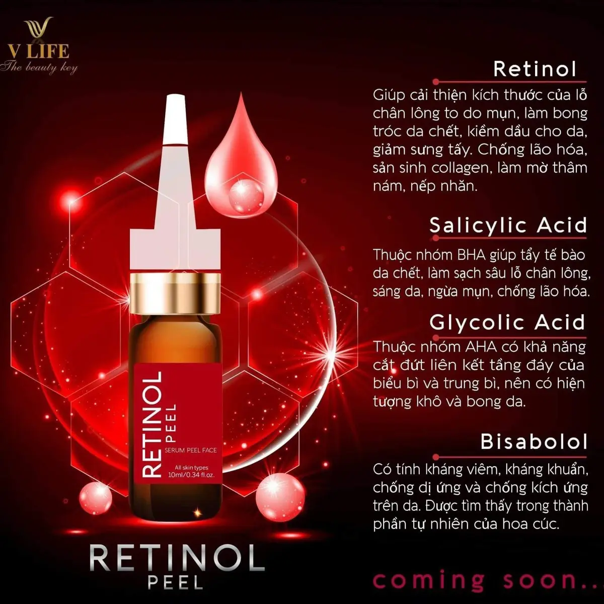 Serum Retinol Peel Khoa Học
