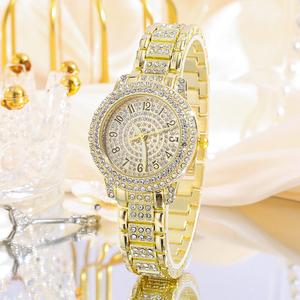 Women's Watch Shiny Calendar, Fashionable, Durable, Luxurious Crystal Design, Pearl Watch, Best Gift Waterproof Quartz Women's Watch Bead Watch