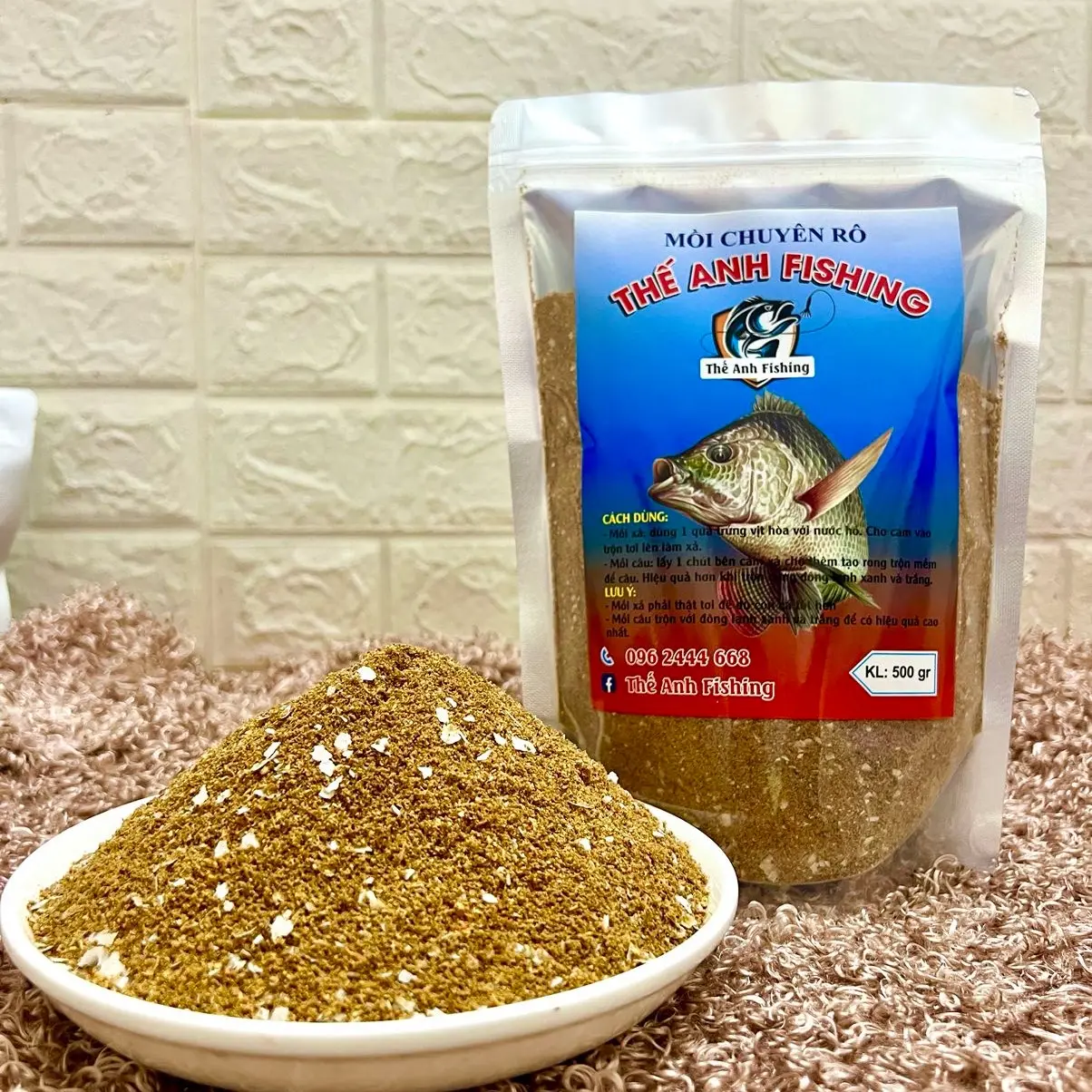 Cám Chuyên Rô Thế Anh Fishing (500g) Sự Kết Hợp Hoàn Hảo Dành Cho Cá Rô Phi .Siêu Nhạy - Dễ Sử Dụng Câu Cá Bắt Cá Đi Câu