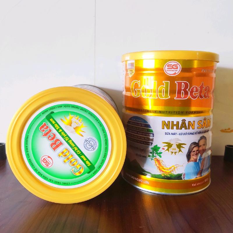 Sữa Gold Beta Nhân Sâm 900g Sữa mát bổ sung tổ yến và sữa non