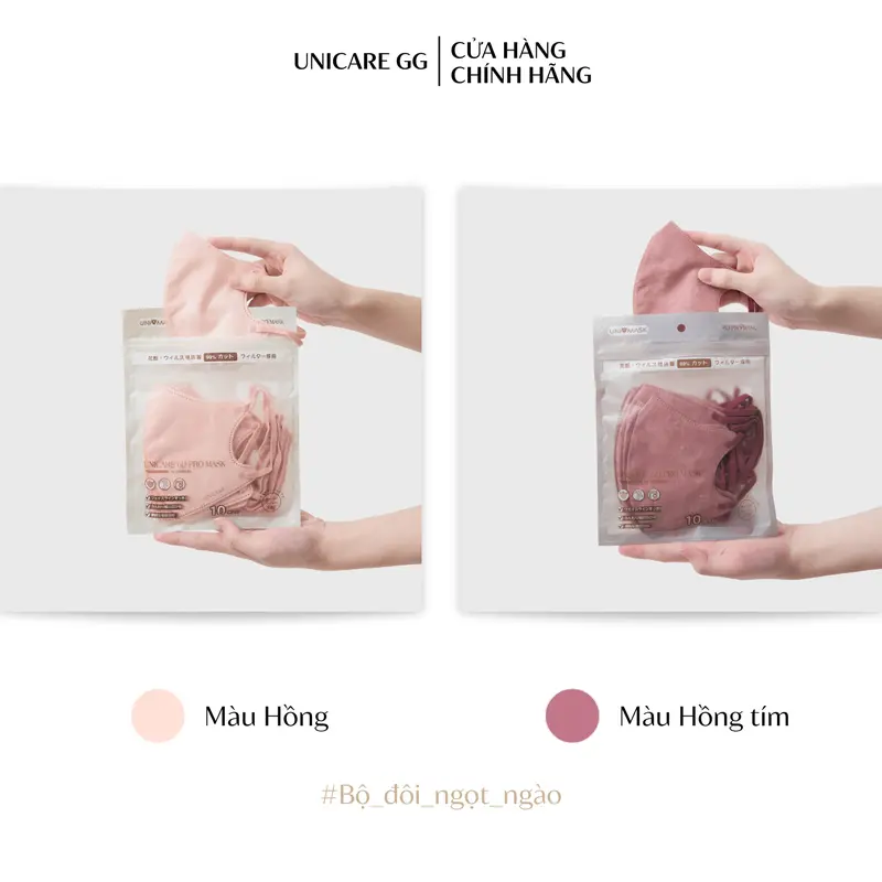 [TRỢ GIÁ HÔM NAY] UNICARE 6D (Thùng 50) Khẩu Trang Promax Cao Cấp Không Đau Tai, Chống Nước, Chống Tia UV, Phụ Kiện Che Mặt 3