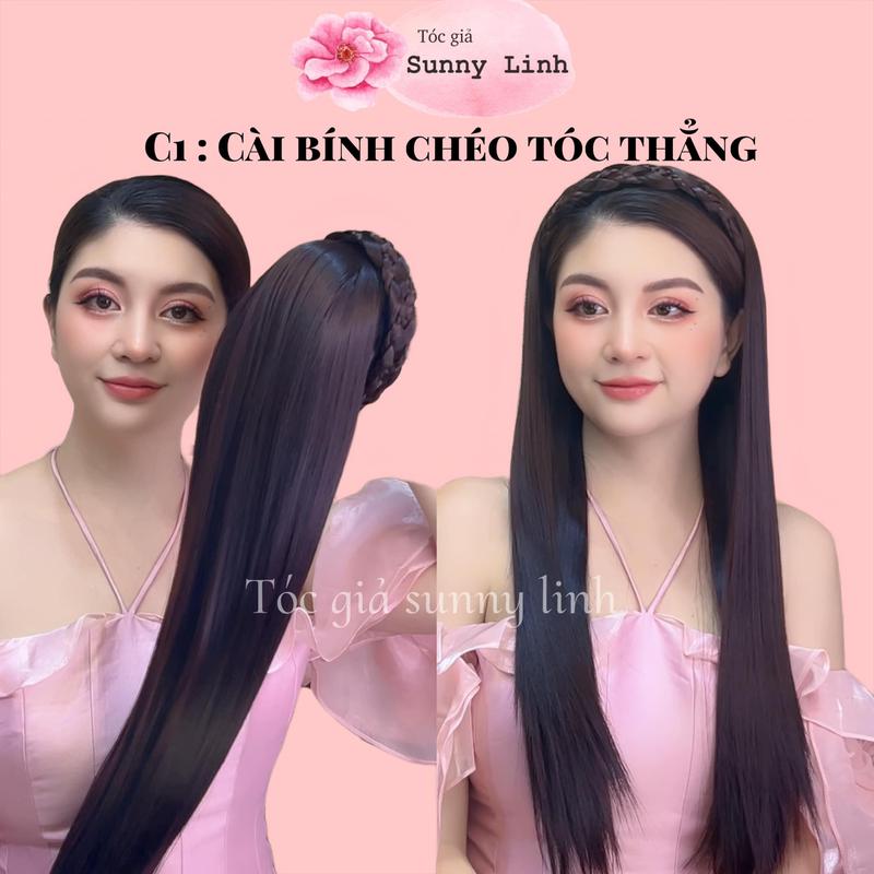TÓC GIẢ NỮ - CÀI BĂNG ĐÔ - NHIỀU KIỂU - CHO PHỤ NỮ CÓ MÁI TÓC DÀI - DÀY - ĐẸP NHANH CHÓNG Phụ Kiện Women