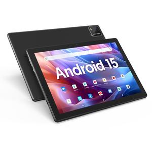 10.1インチのAndroid 15タブレット、クアッドコアプロセッサ、12 GB（3 GB+9 GB拡張メモリ）RAM+64 GB ROM+1 TB拡張、5 G Wi-Fi 6、2 MP+8 MPデュアルカメラ、1280*800 FHD IPSキーボードセット付きタブレット