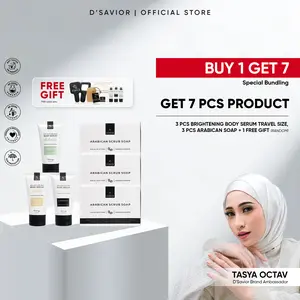 [BUY 1 GET 7] D'SAVIOR Dark Spot Repair Special | 3 Body Serum Travel 50ml + 3 Arabican Soap + Gift