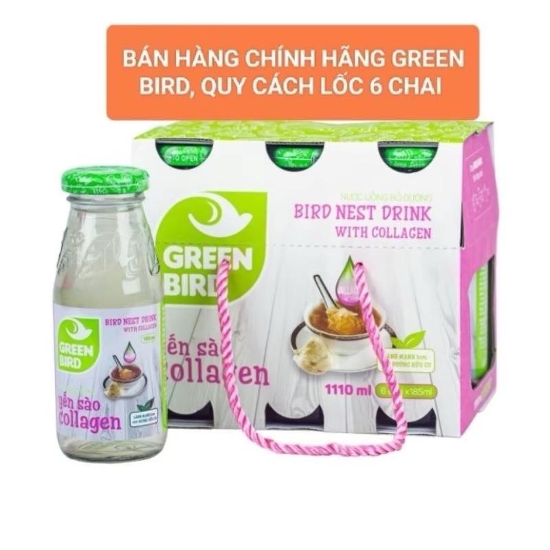 Lốc 6 chai yến sào collagen 185ml khô 1