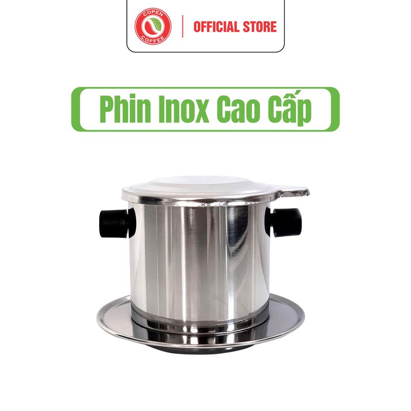  Phin Pha Cà Phê Inox - Tặng kèm cà phê Culi nguyên chất Copen Coffee - đậm đà hậu vị thơm sâu 