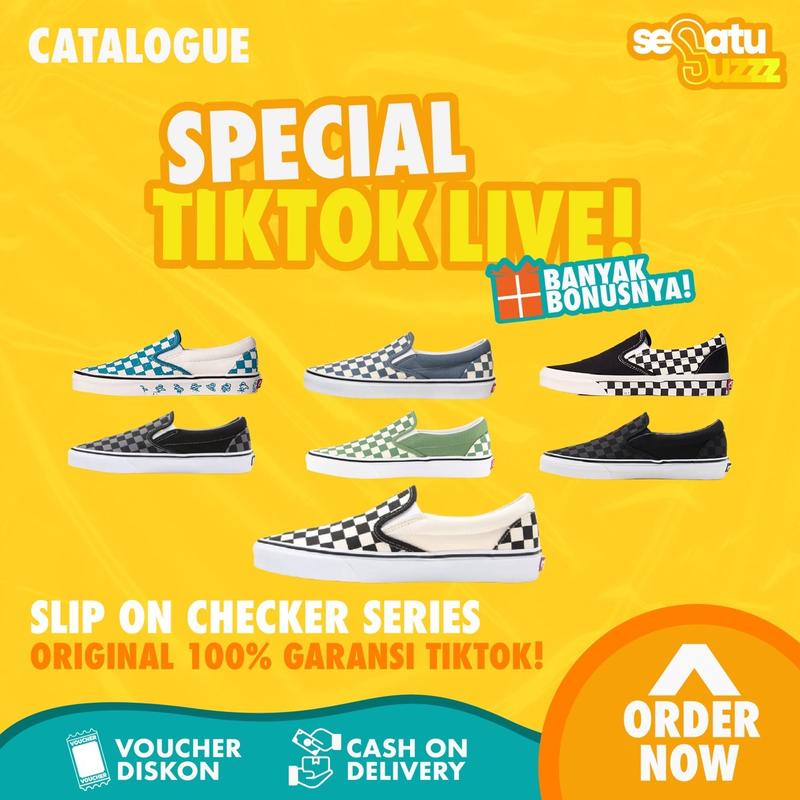 Sneakers Vns Slip On Checkerboard Series 100% Original 0