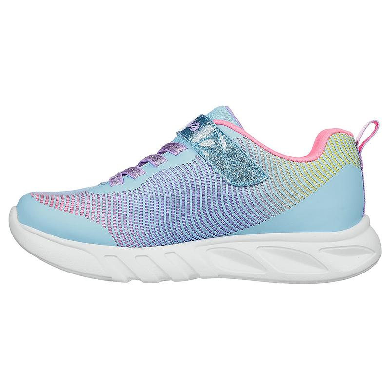 Skechers Bé Gái Giày Thể Thao Thường Ngày, Đi Học S-Lights Flicker Flash Lightweight - 303700L-LBMT Sneaker Sport Kids Tập Thể Dục Star 3