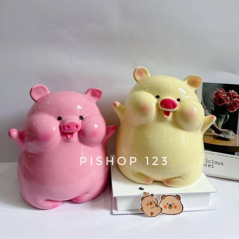 [ Mua 1 TẶ.G 1 ] Heo đất bánh bao SIZE TO tặ.g heo nhỏ ngẫu nhiên