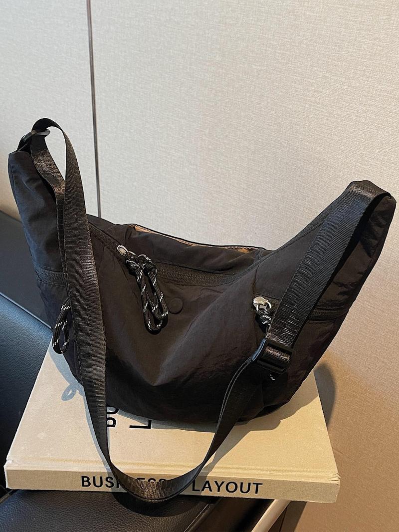 Product Introduction of Women's Solid Color Shoulder Bag, Fashionable Lightweight Large Capacity Crossbody Bag for Daily Used, Casual Trendy Versatile High-quality Daily Commuting Bag 6