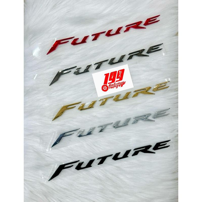  Bộ 2 Tem chữ Future 125i nổi cứng Cho Xe Honda Future 1   Future2   Future 125i   Future Neo   Future Neo GT Nhãn Dán 