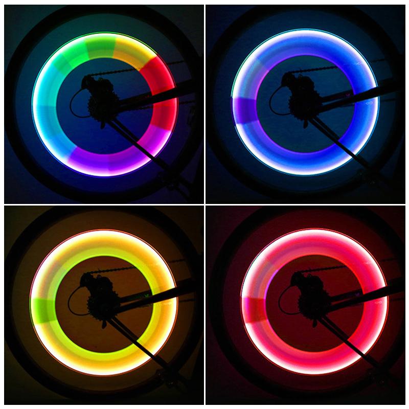 Product Introduction of Bicycle Light Wheel Tire Valve  Bike Flash Light Mountain Bike Cycling Wheel Spoke LED Light Neon Lamp Bike Accessories 9