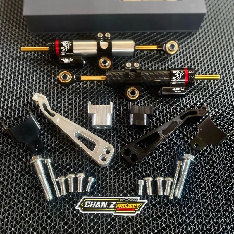 stabilizer matris f1z r pendek carbon dan silver set braket stabiliser fizr all bebek dan matic 0