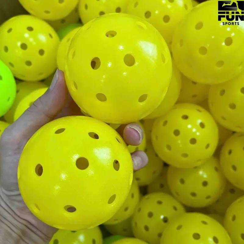 Bóng Pickleball Thi Đấu Tiêu Chuẩn Bóng Tập Luyện Ngoài Trời 40 Lỗ Độ Bền Cao Độ Ổn Định Fun Sports 6