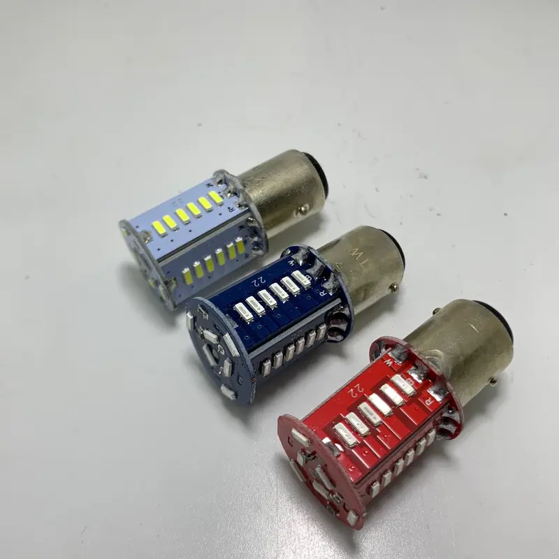 Lampu Stop Belakang Motor Terbaru 2022 LED Stop Runing 30 Mata Bisa Untuk Motor Mobil Universal Warna Merah Biru Putih Kendaraan Motorcycle Strobo 4