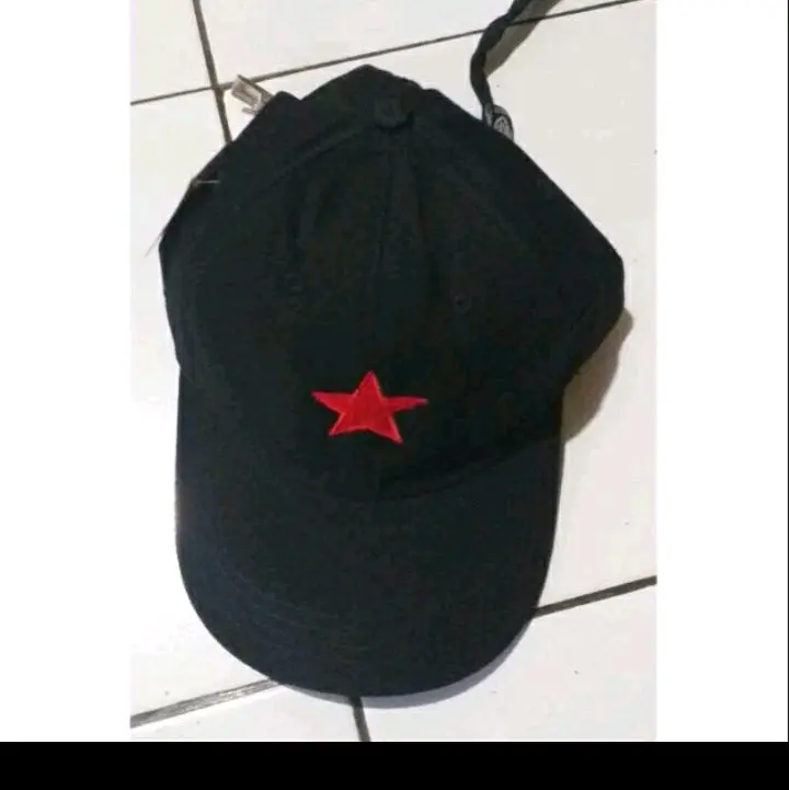 topi komando bordir bintang Topi Bisbol Kapas Blue 2