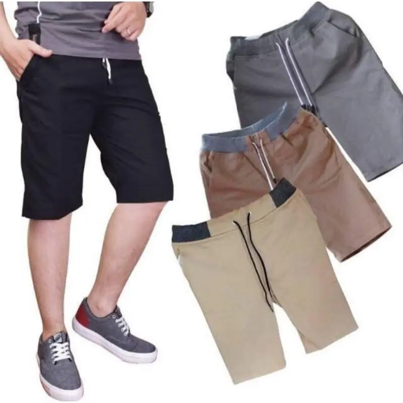 [Promo] Celana Pendek Chino Rib Cowok Murah 100 Dapat 5 2