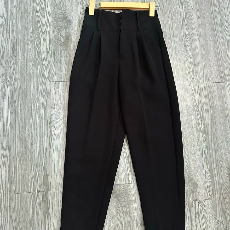 Quần Nữ CẠP CAO 3khuy Xs-6xl Phom 10cm Chất Tuyết Mưa XInh Xắn 420 Women Pants