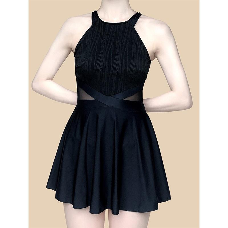 Product Introduction of 2023 New Fashion Korea Style One Piece Swimsuit Women's Small Fresh Backless Conservative Swimwear Holiday Beachwear 9