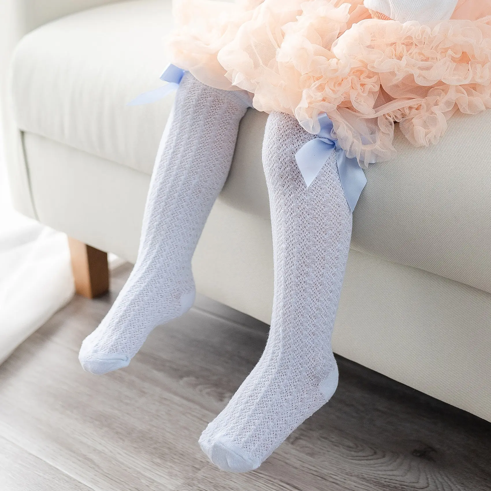 Fashionable Children's Knee High Socks with Lace Stuff Ruffle Kids Socks Princess Leg Warmers