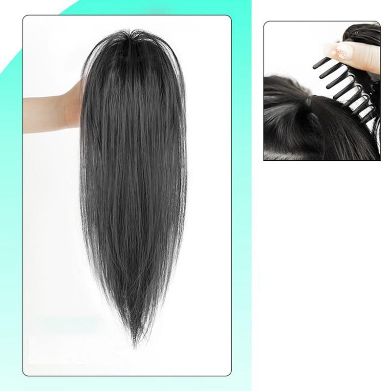 Product Introduction of Fashion Long Curling Wave Ponytail Clip Straight Ponytail Hair Extensions Women Synthetic Wigs Elegant Hair Accessories 27