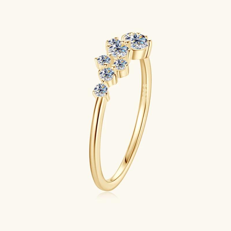 Product Introduction of 3mm&2.5mm&1.8mm&1.6mm Round Moissanite Diamond Rings for Women 2024 Silver 925 Original Certified Charm Accesories Fine Jewelry 6