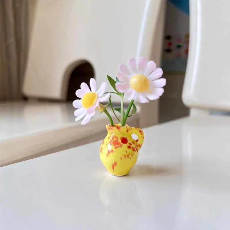 Mini Ceramic Vase Design Fridge Magnet, Creative Mini Ceramic Vase Design Fridge Magnet, Diy Fridge Magnet for Home Decor, Ceramic Vase Magnets, Higher End Fridge Magnets, Flower Magnets, Decoration 6